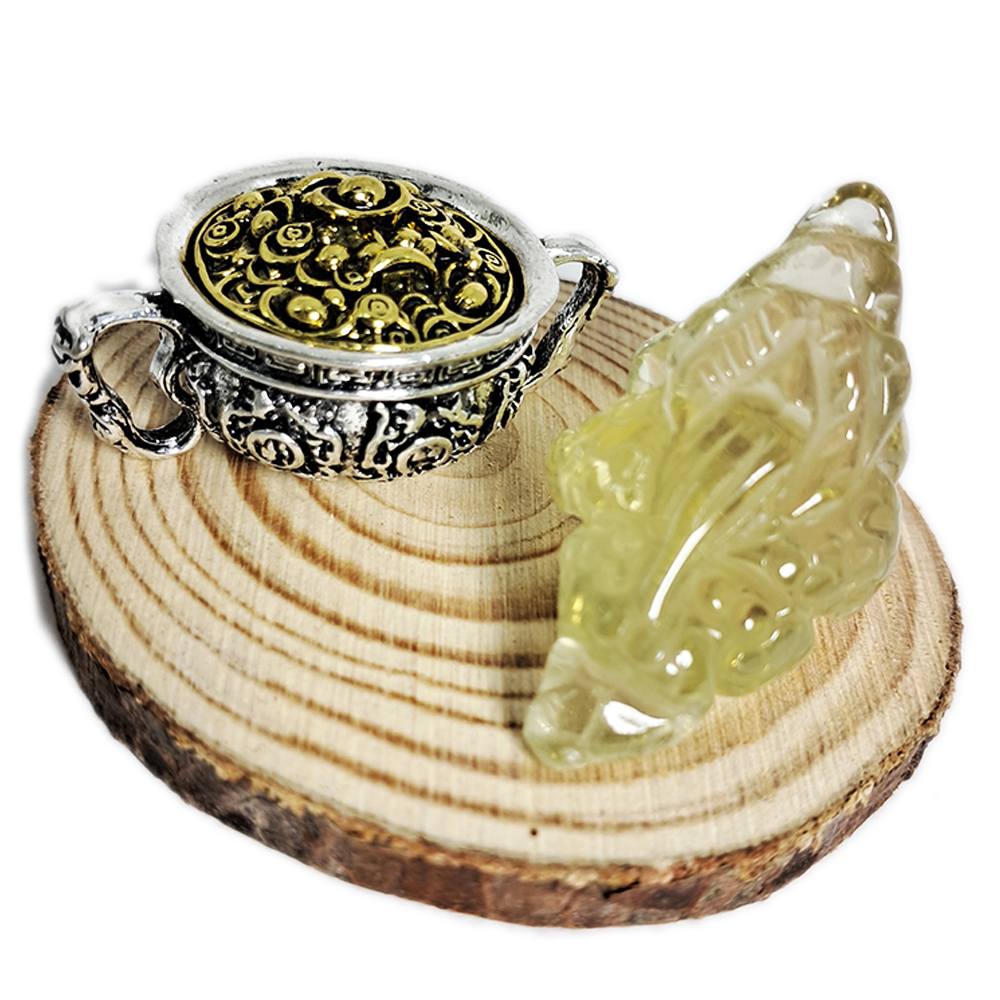 三腳金蟾蜍檸檬黃水晶&聚寶盆【十方】149954