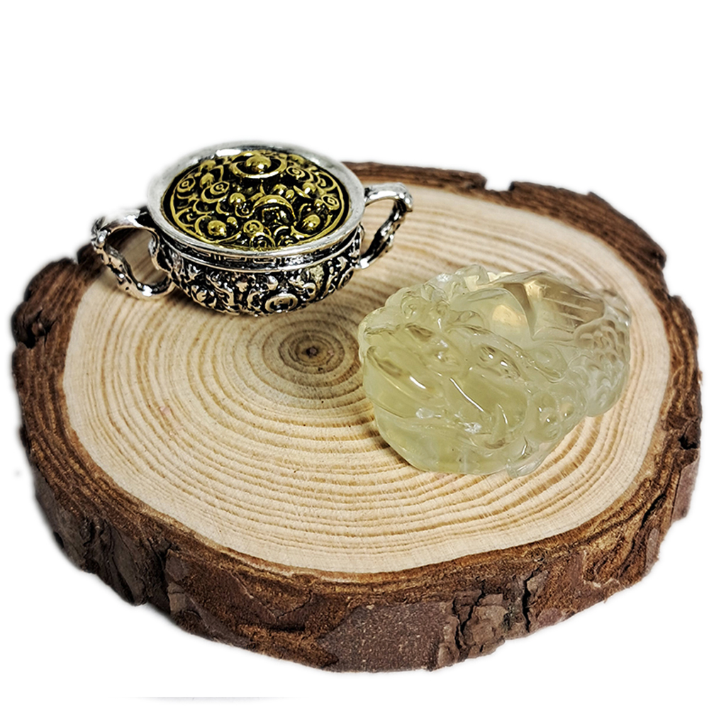 三腳金蟾蜍檸檬黃水晶&聚寶盆【十方】149952