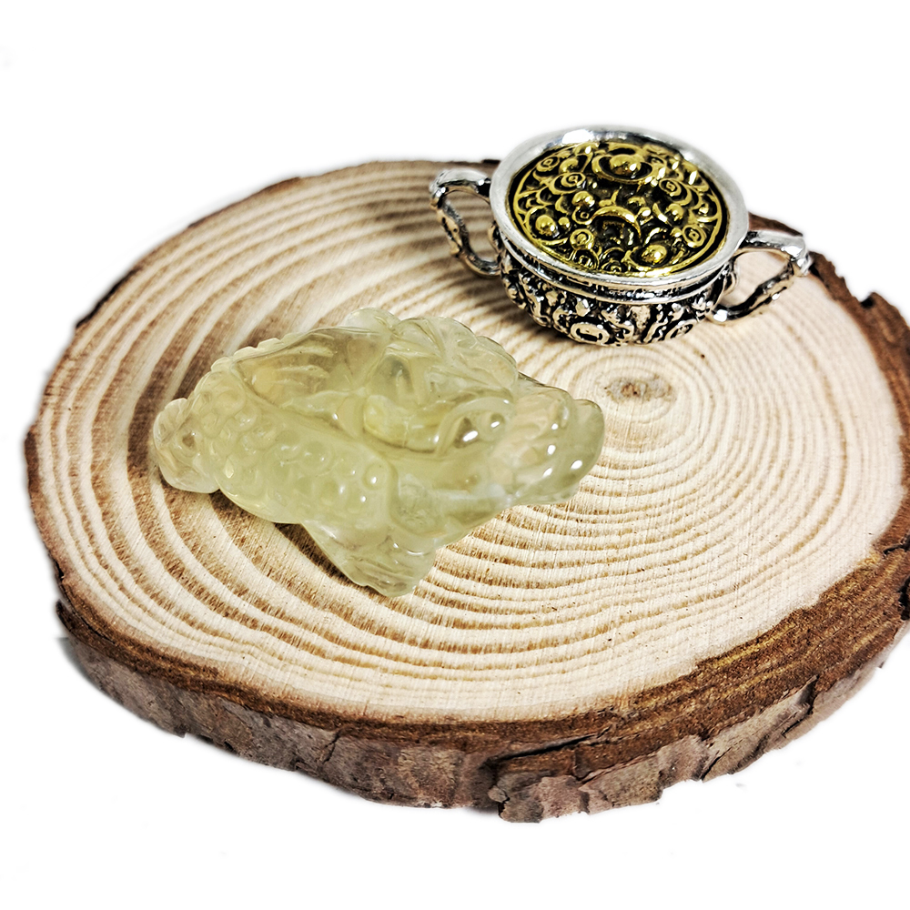 三腳金蟾蜍檸檬黃水晶&聚寶盆【十方】149957