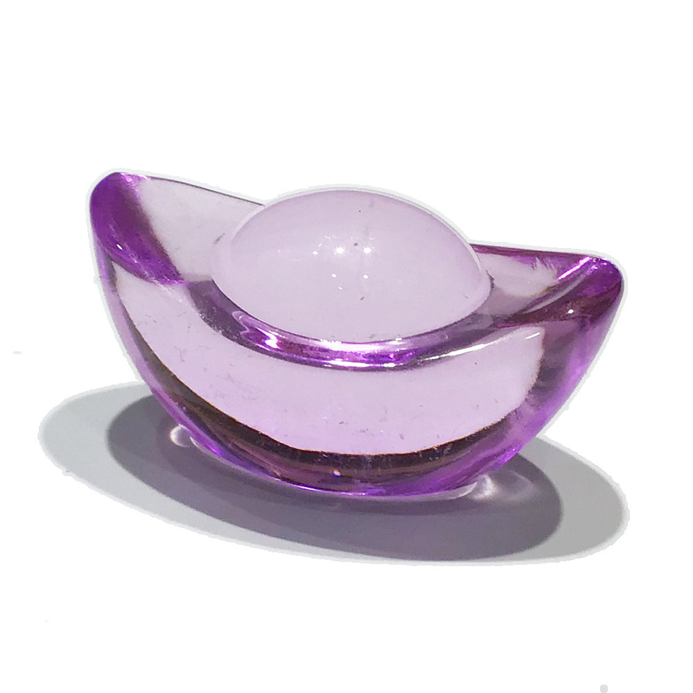 紫水晶琉璃元寶3.5公分【十方】150610