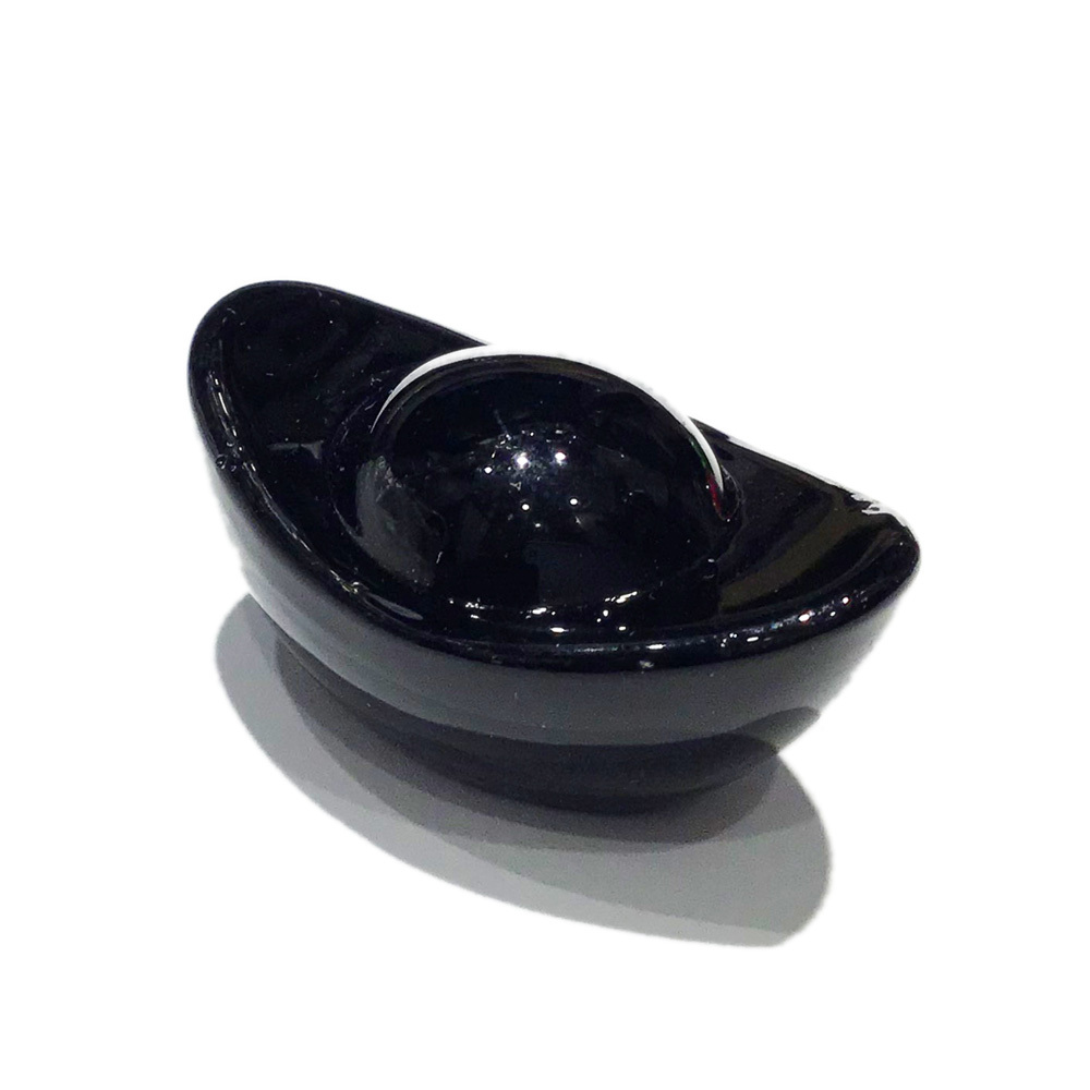 黑水晶琉璃元寶3.5公分【十方】150616