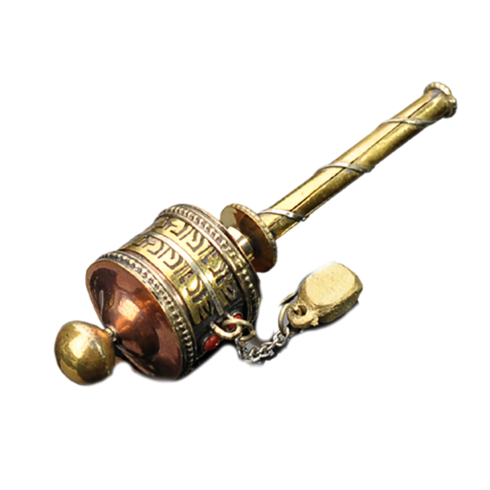 藏密 手轉經輪 手工製7.5公分【十方】150529