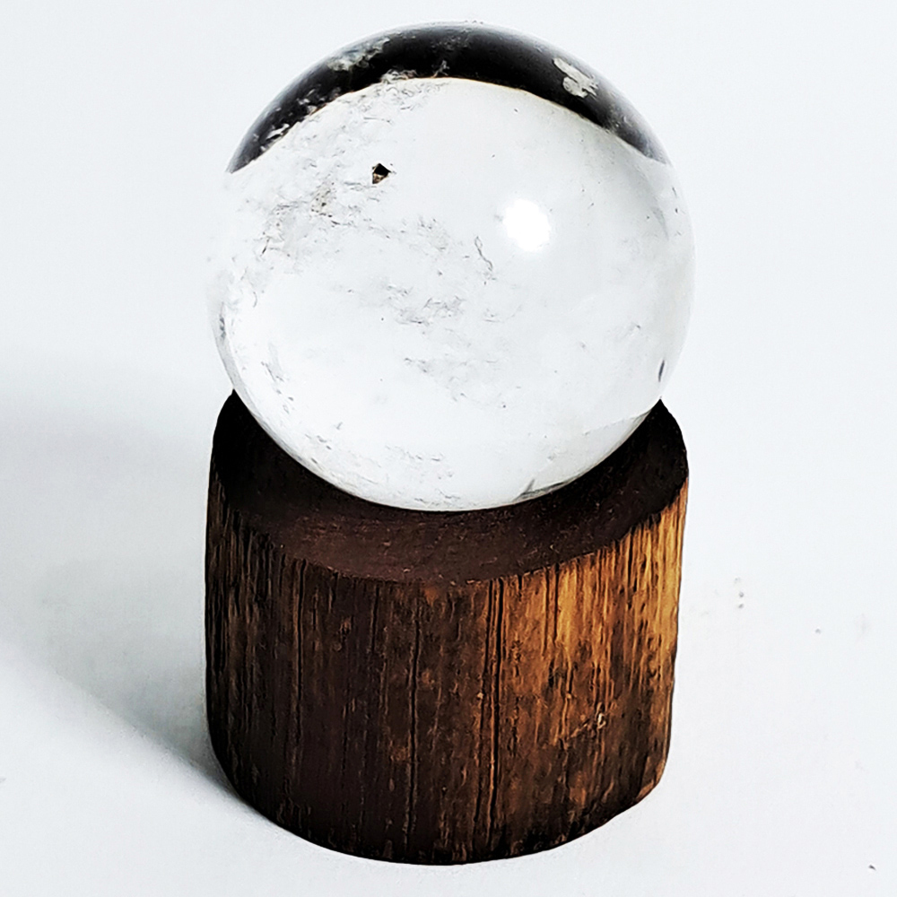 水晶球2.8公分+花梨木座【十方】152259
