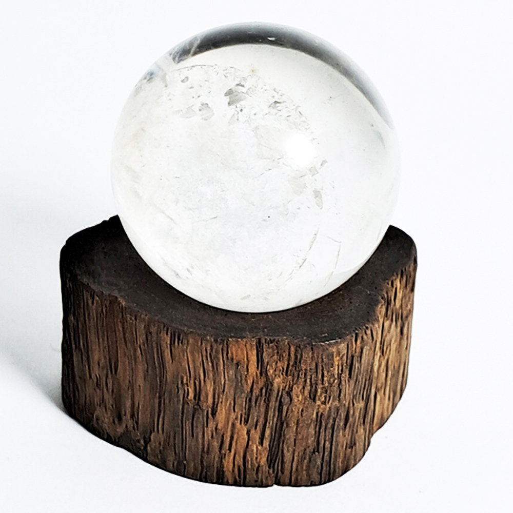 水晶球2.8公分+花梨木座【十方】152266