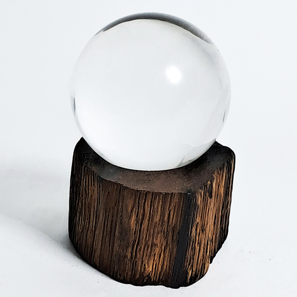 水晶球2.8公分+花梨木座【十方】152261