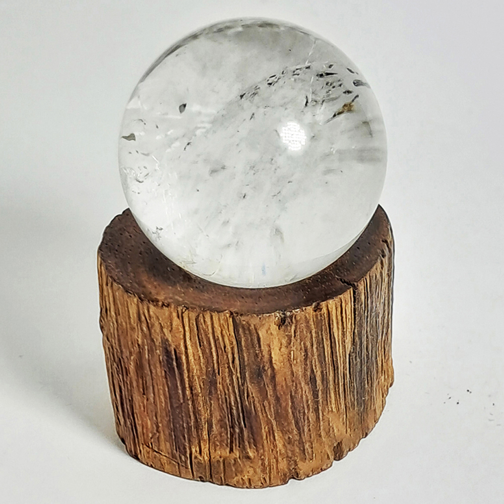 水晶球2.8公分+花梨木座【十方】152263