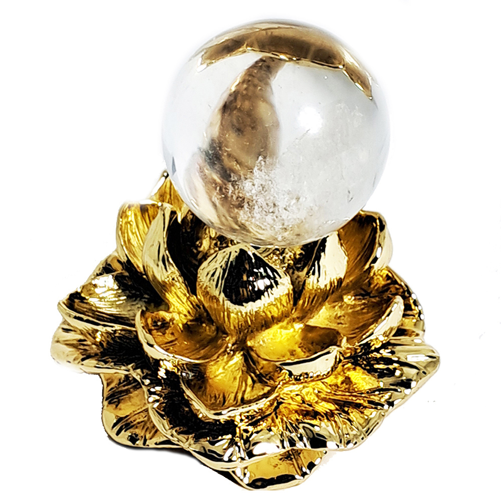 水晶球2.8公分+金蓮座【十方】152254