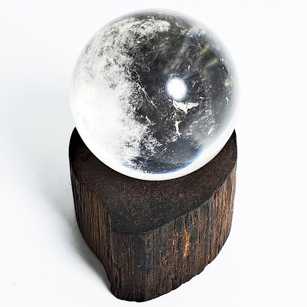 水晶球2.8公分+花梨木座【十方】152267
