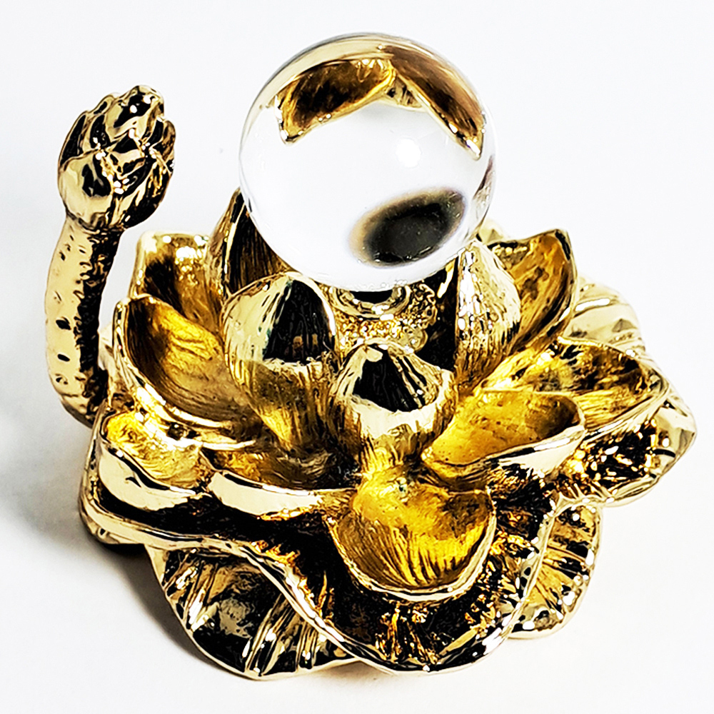 水晶球2.1公分+金蓮座【十方】152274