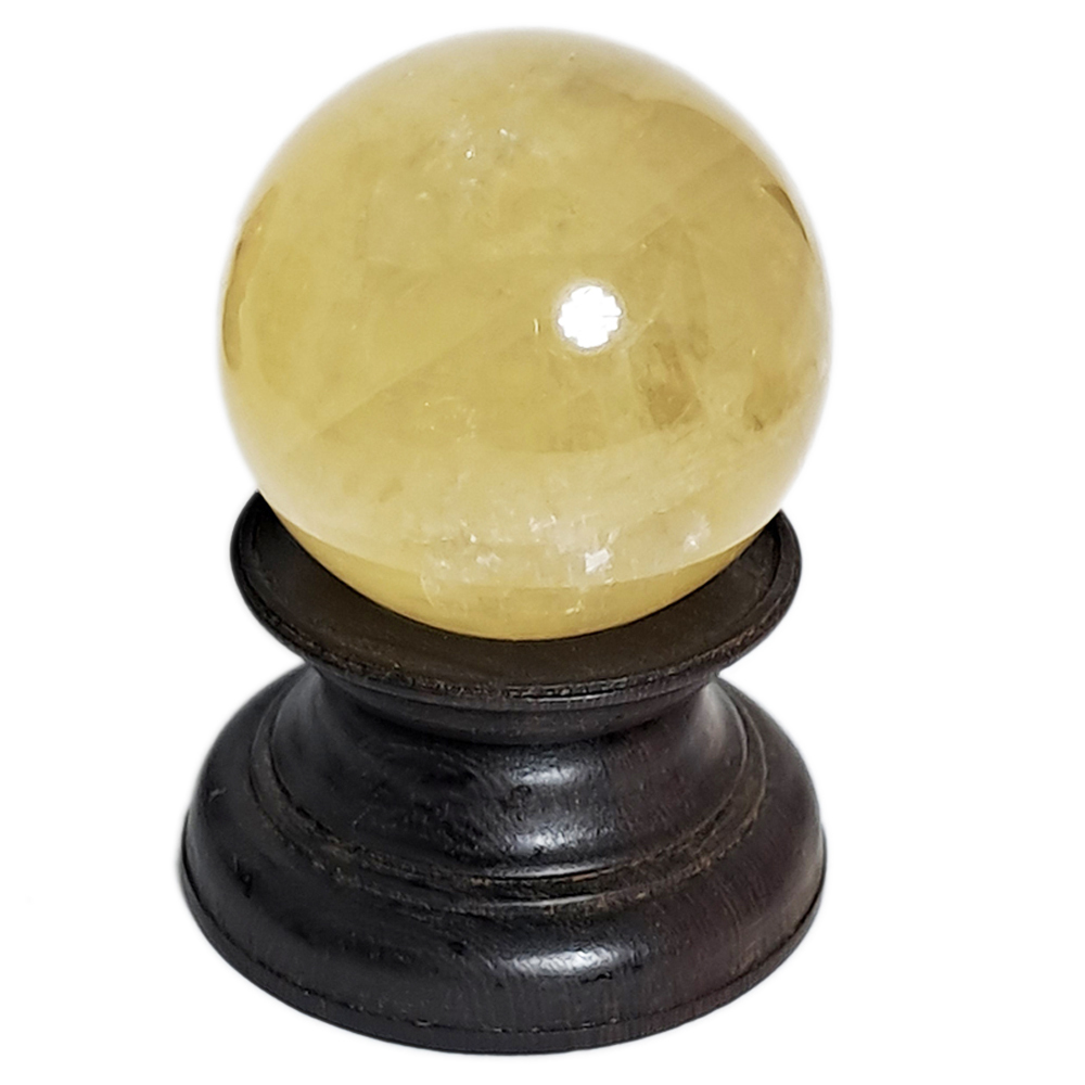 黃冰晶球3.8公分附座【十方】152429