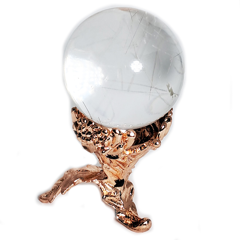 水晶球4公分&彼岸花托球座【十方】152395