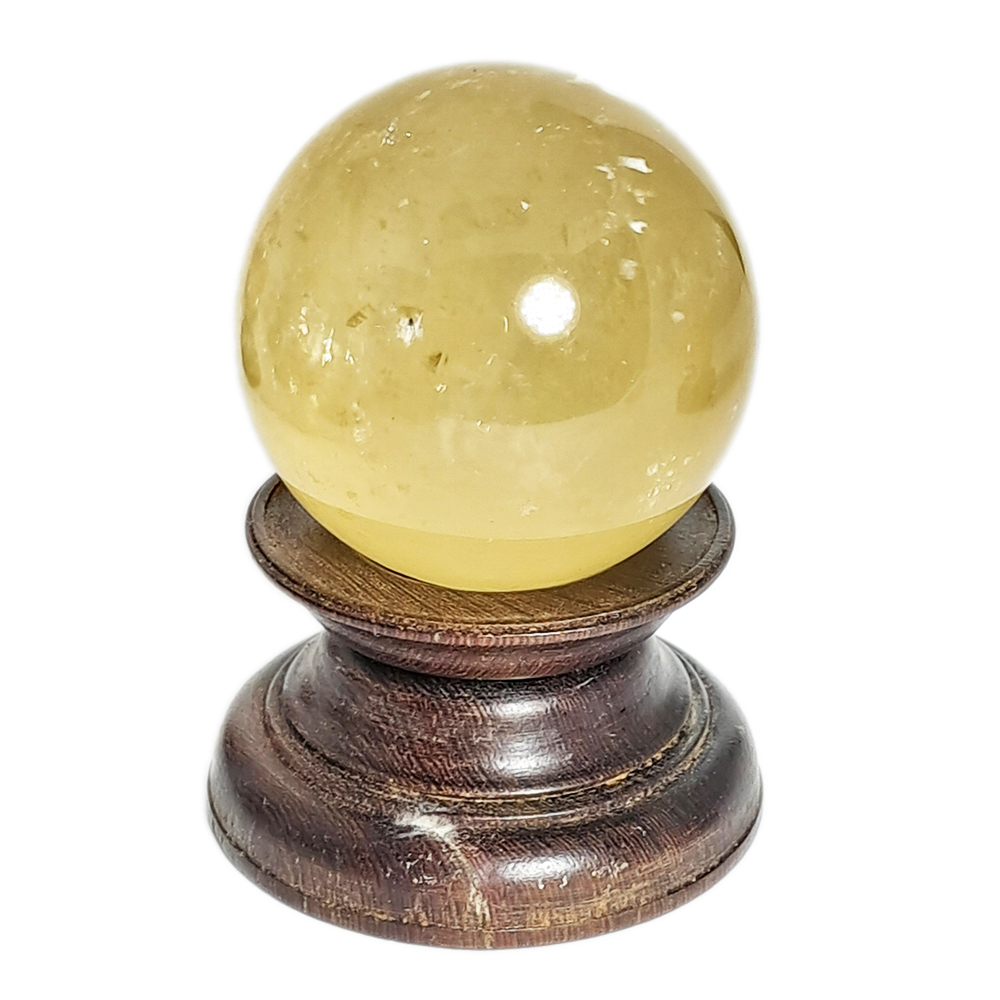 黃冰晶球3.8公分附座【十方】152429