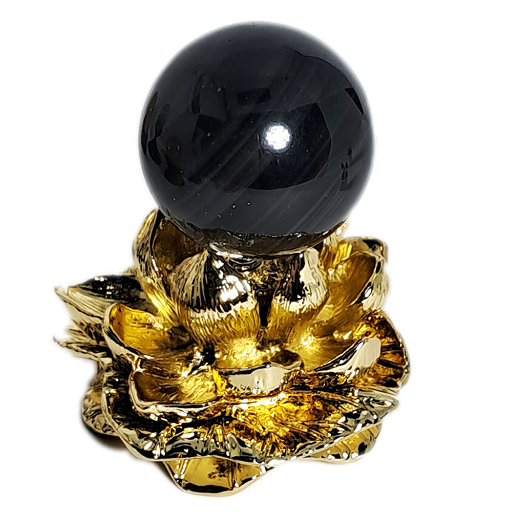 黑曜石3公分+金蓮座【十方】152435