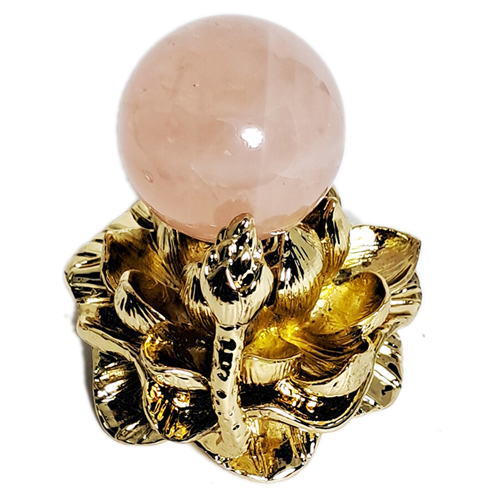 粉晶+金蓮座【十方】152437