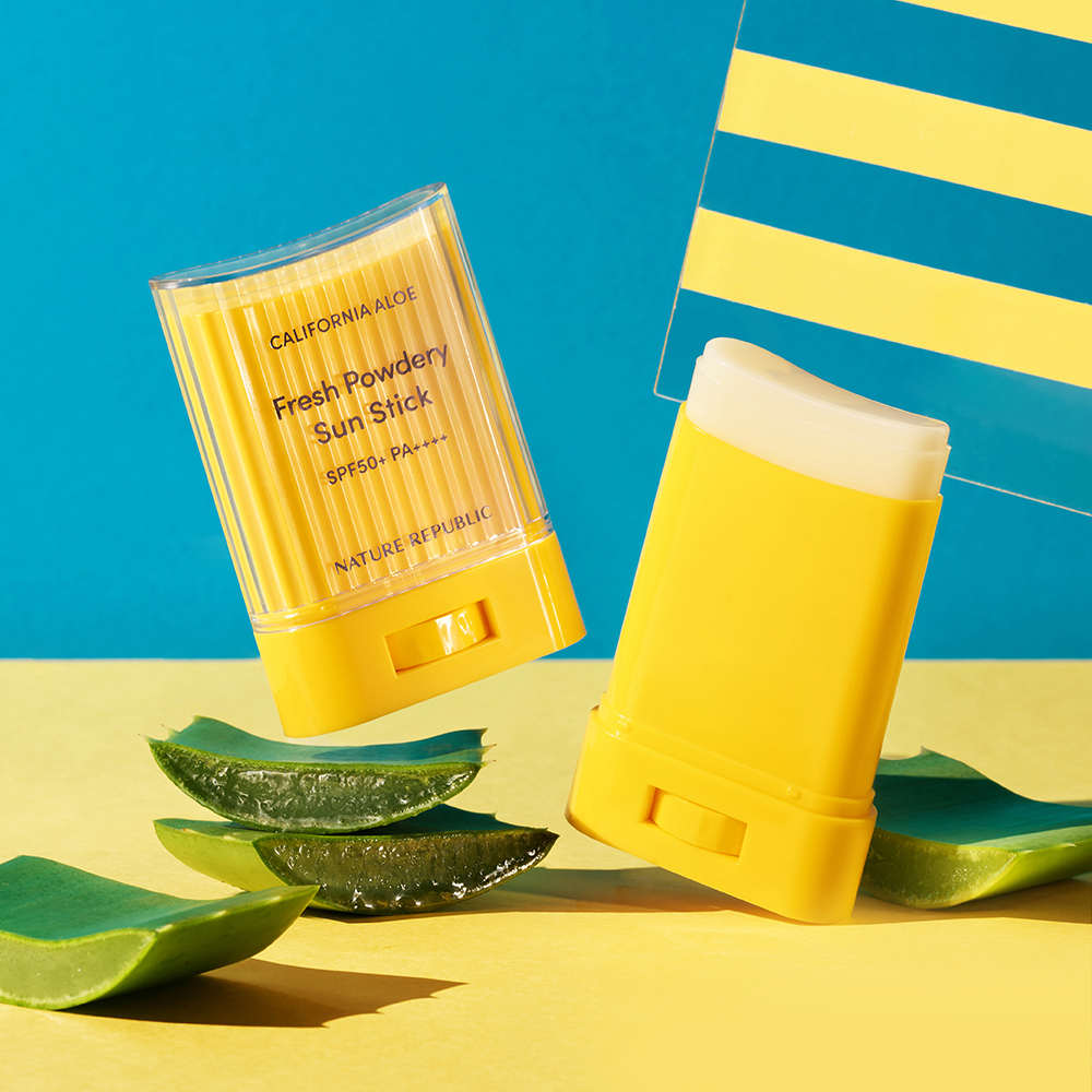 [1+1] Nature Republic California Aloe Fresh Powdery Sun Stick SPF50+ PA++++ 24g