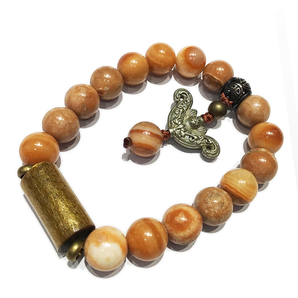 金珊瑚&元寶&龍宮羅漢手珠10mm【十方】129720