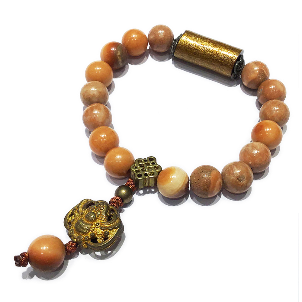 金珊瑚&福到&龍宮羅漢手珠10mm【十方】130185