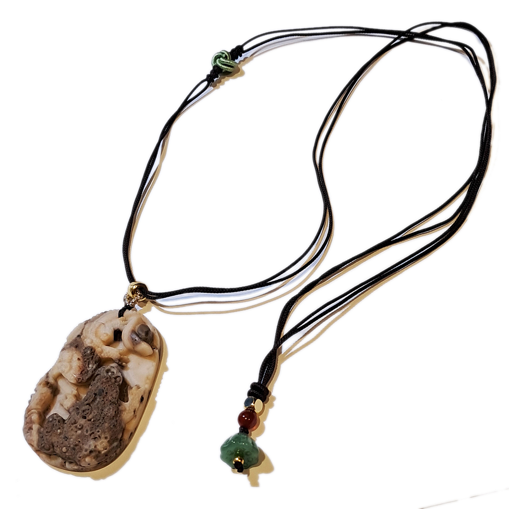 招財蟾蜍{龍宮舍利}蓮花項鍊【十方】151384