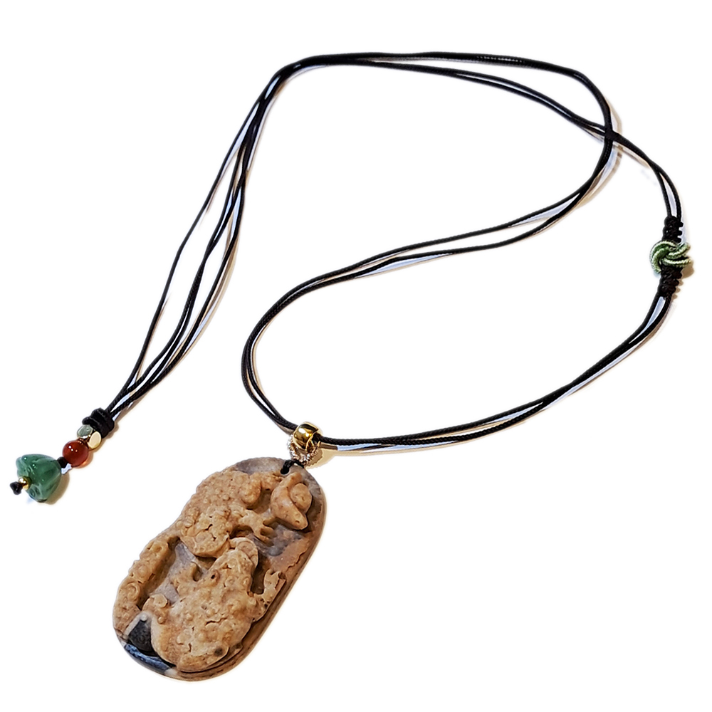 招財蟾蜍{龍宮舍利}蓮花項鍊【十方】151380