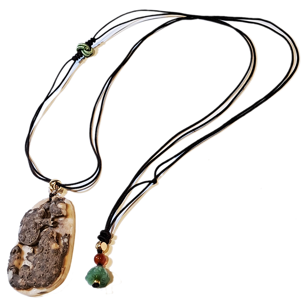 招財蟾蜍{龍宮舍利}蓮花項鍊【十方】151400