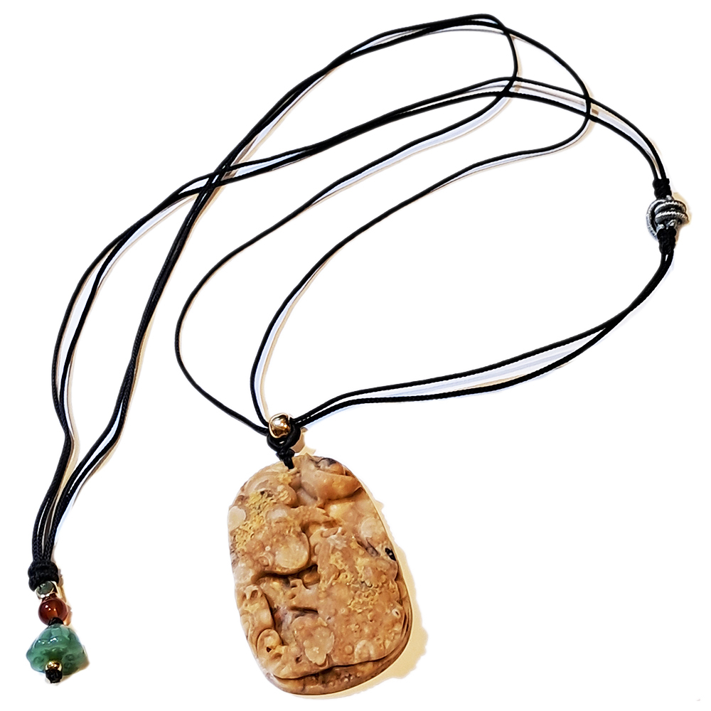 招財蟾蜍{龍宮舍利}蓮花項鍊【十方】151377