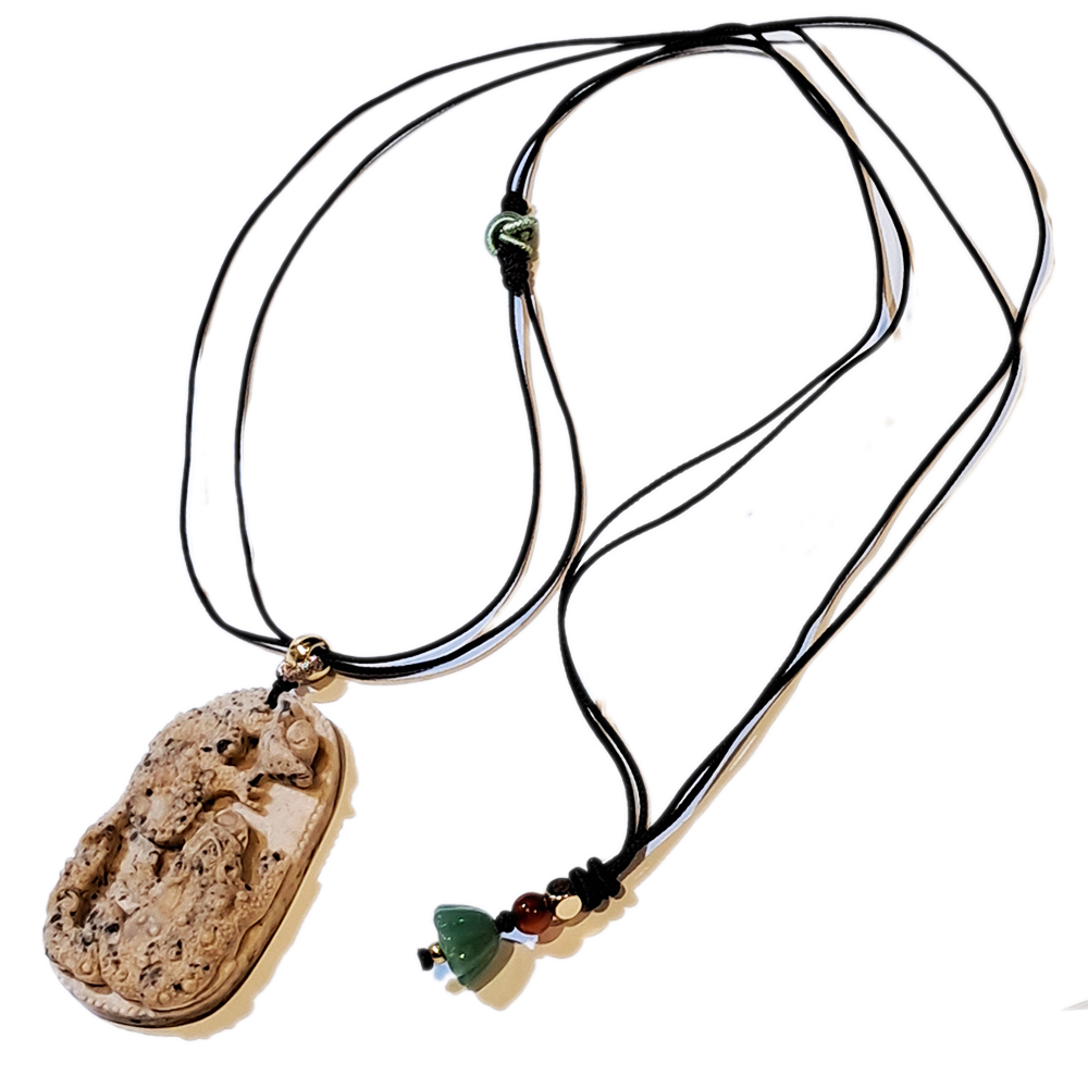 招財蟾蜍{龍宮舍利}蓮花項鍊【十方】151382