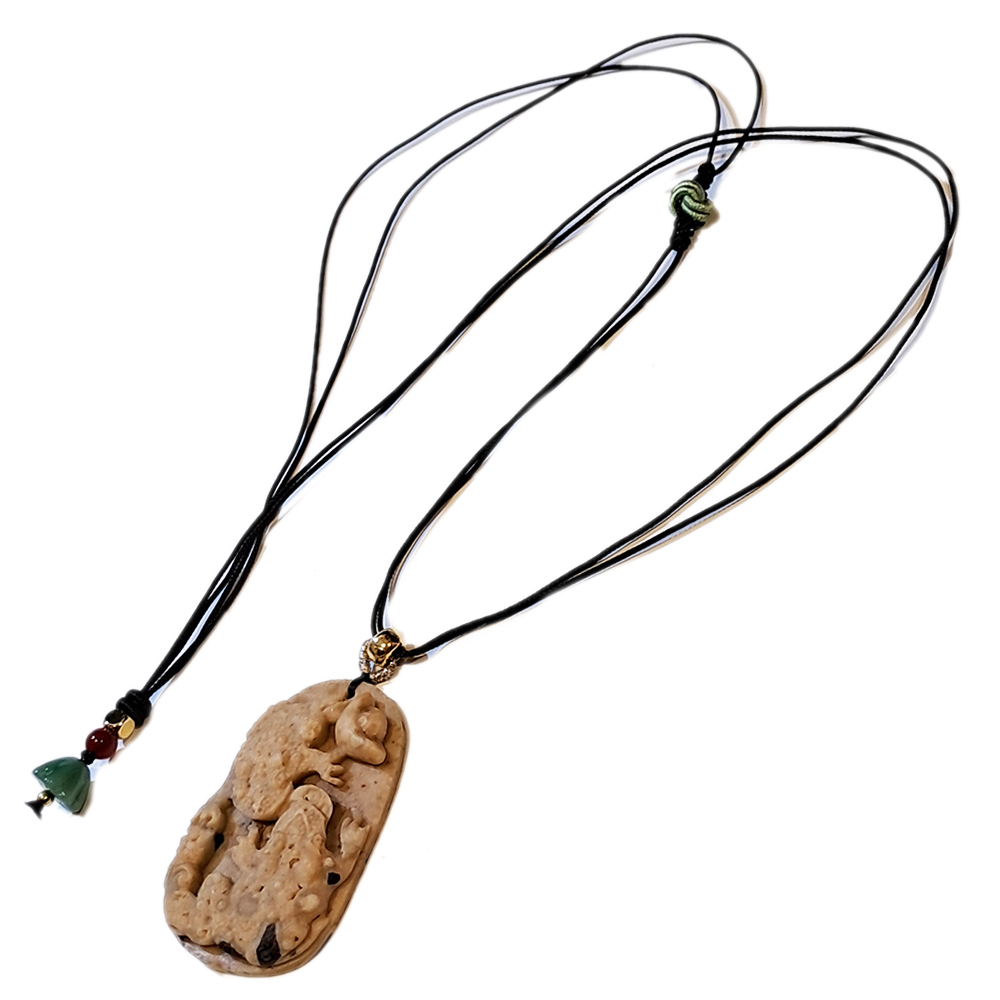 招財蟾蜍{龍宮舍利}蓮花項鍊【十方】151405