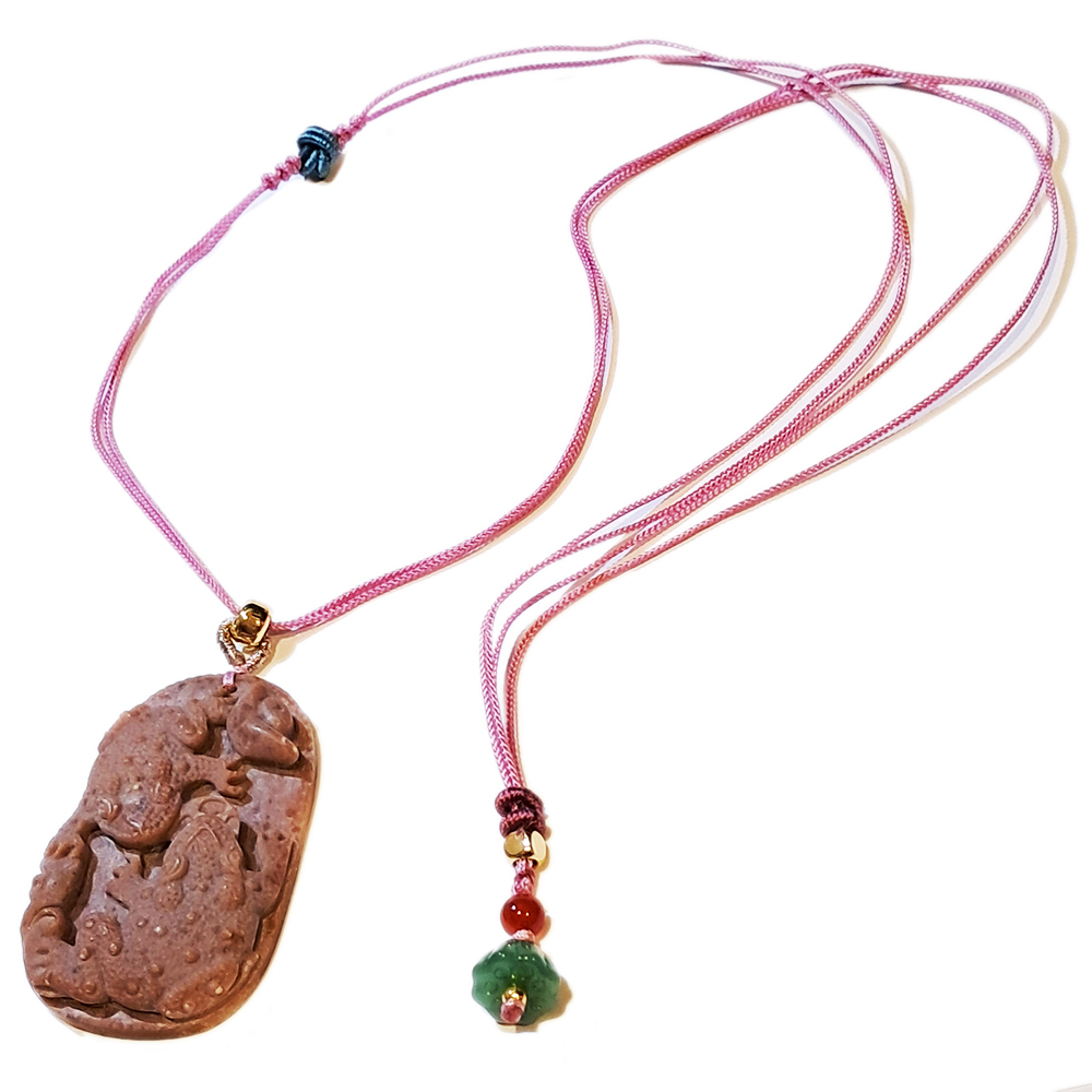 招財蟾蜍{龍宮舍利}蓮花項鍊【十方】151378