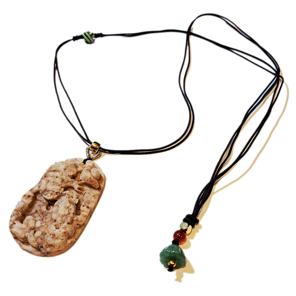 招財蟾蜍{龍宮舍利}蓮花項鍊【十方】151381