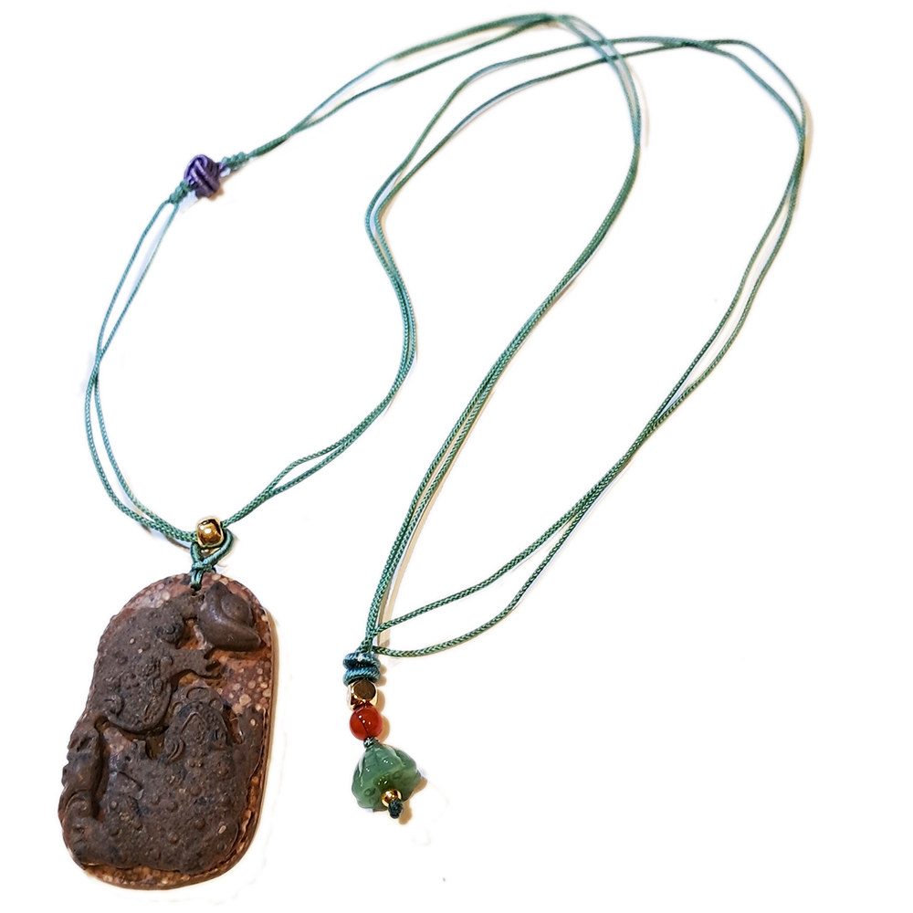 招財蟾蜍{龍宮舍利}蓮花項鍊【十方】151407