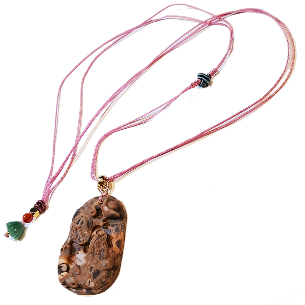 招財蟾蜍{龍宮舍利}蓮花項鍊【十方】151399