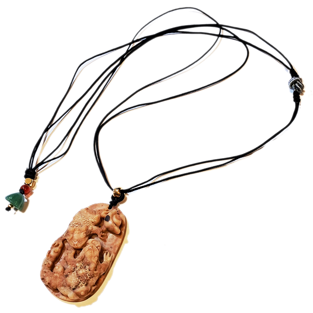 招財蟾蜍{龍宮舍利}蓮花項鍊【十方】151379