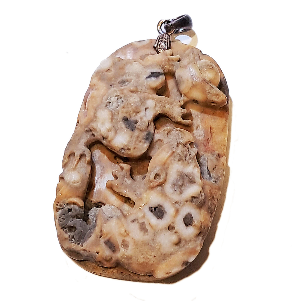 招財蟾蜍{龍宮舍利}蓮花項鍊【十方】151386