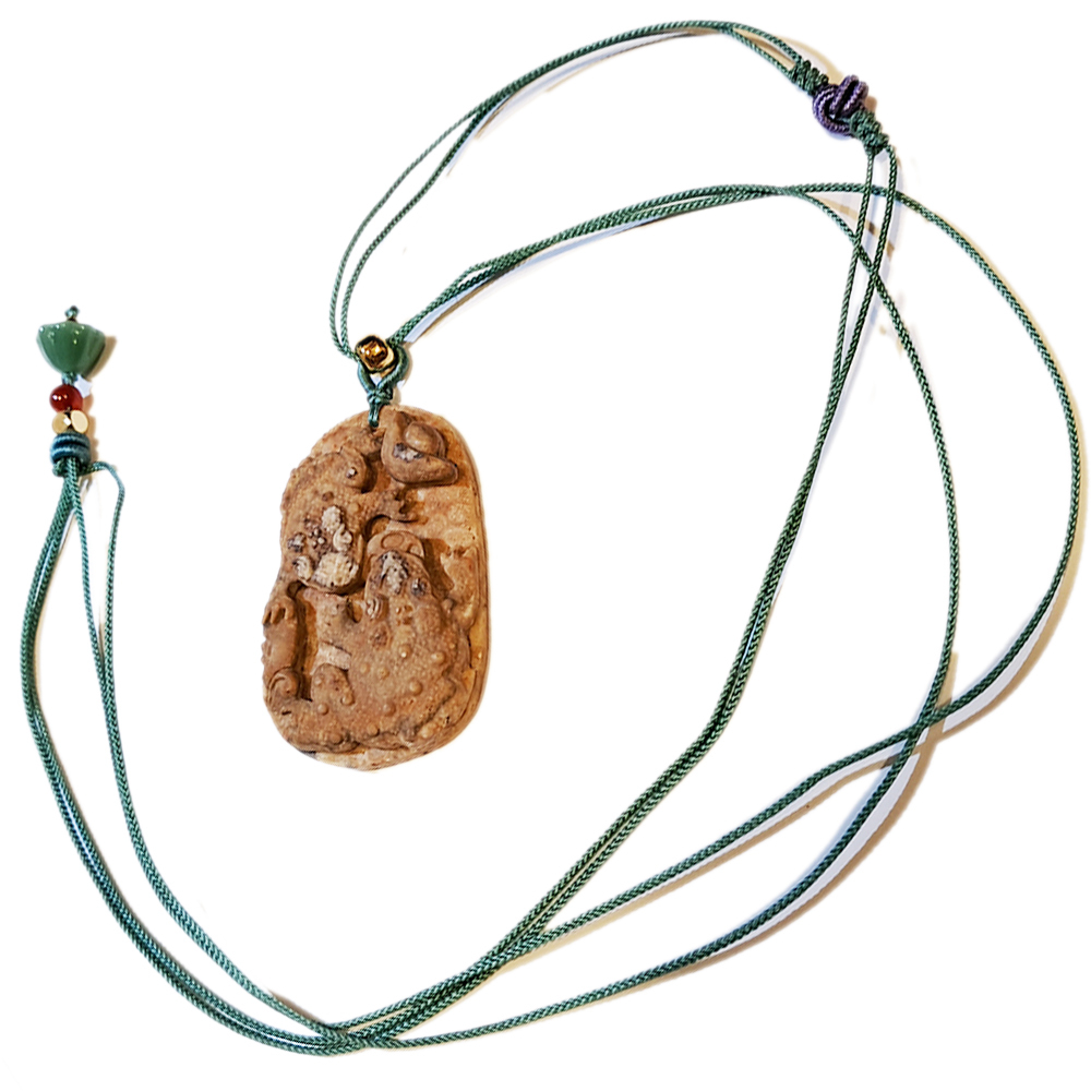 招財蟾蜍{龍宮舍利}蓮花項鍊【十方】151416