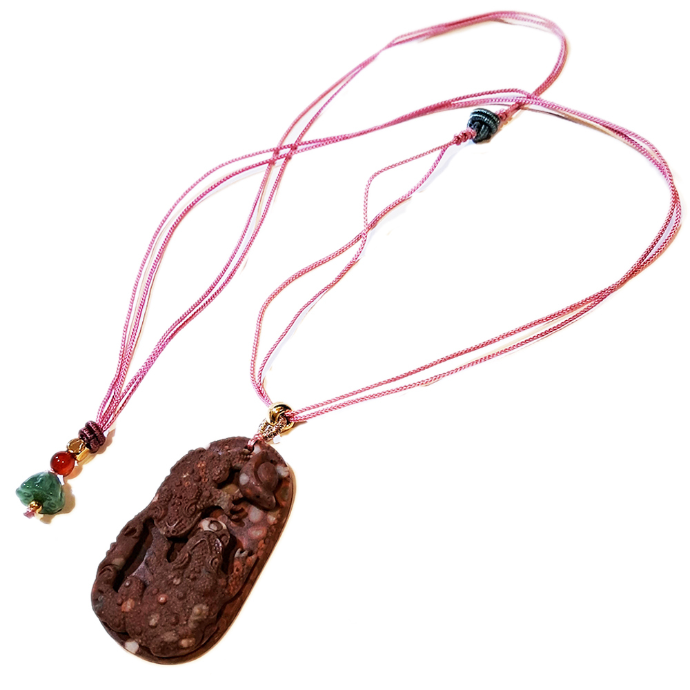 招財蟾蜍{龍宮舍利}蓮花項鍊【十方】151415