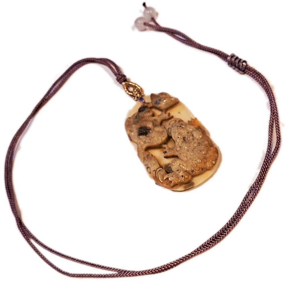 招財蟾蜍{龍宮舍利}蓮花項鍊【十方】151735