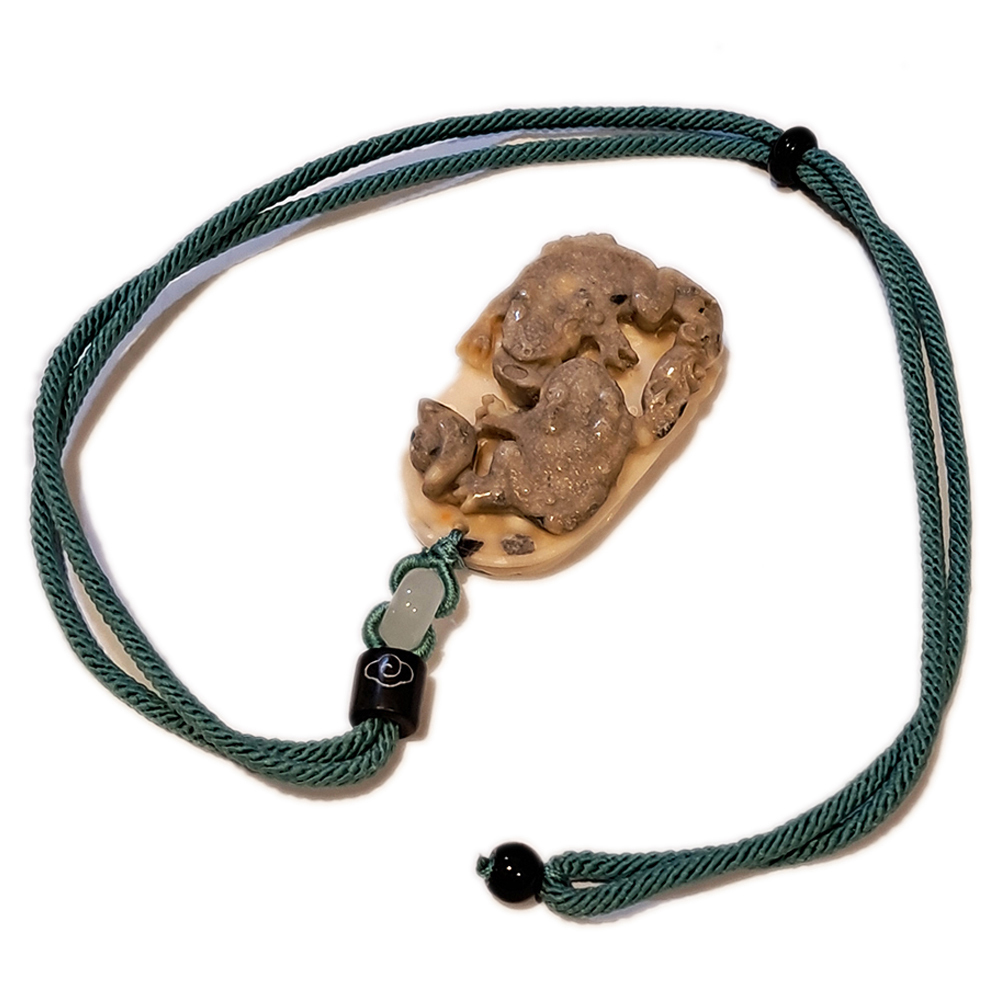 招財蟾蜍{龍宮舍利} 中國結項鍊【十方】151732