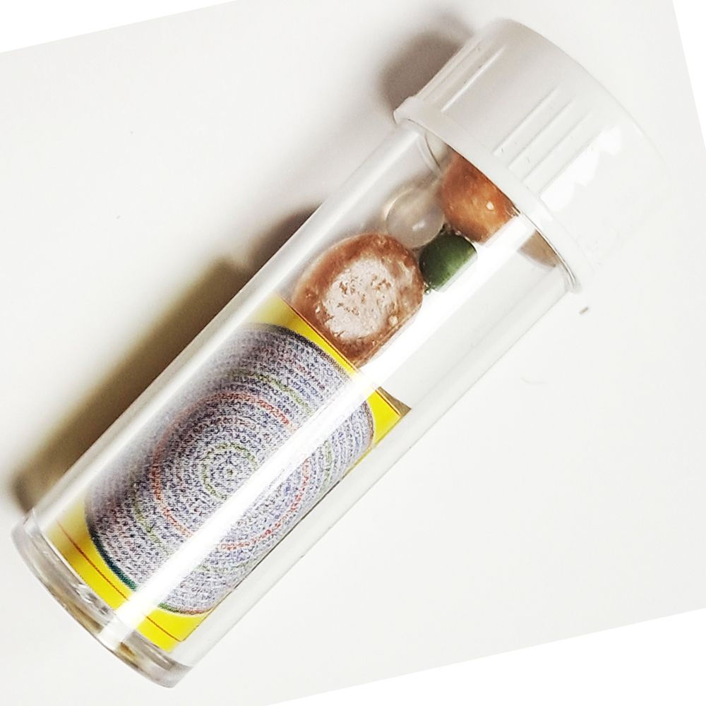 七彩金剛舍利&綠度母甘露丸寶瓶+開運香袋【十方】151948