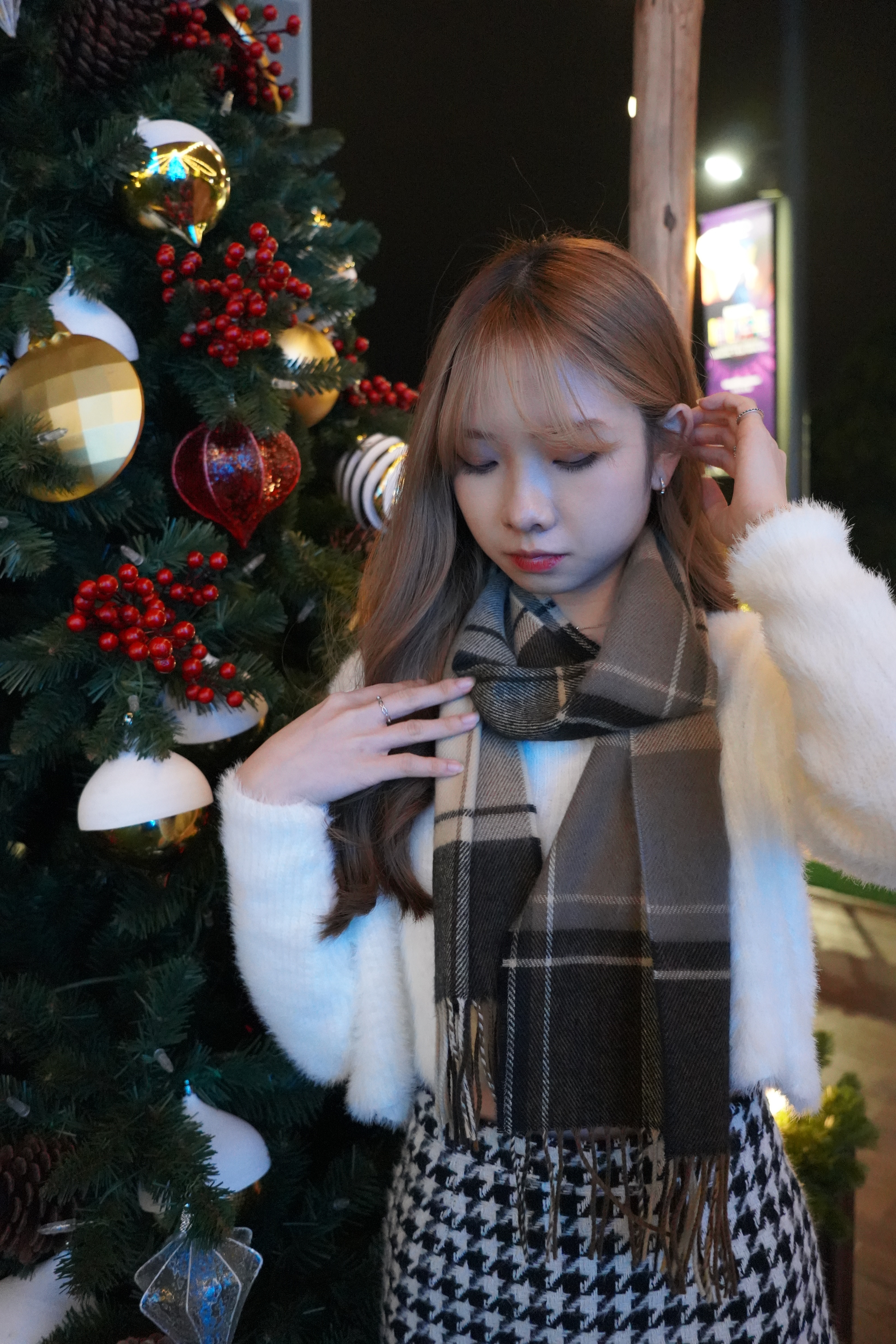 Winter Mood 格仔頸巾 (薄ver.)