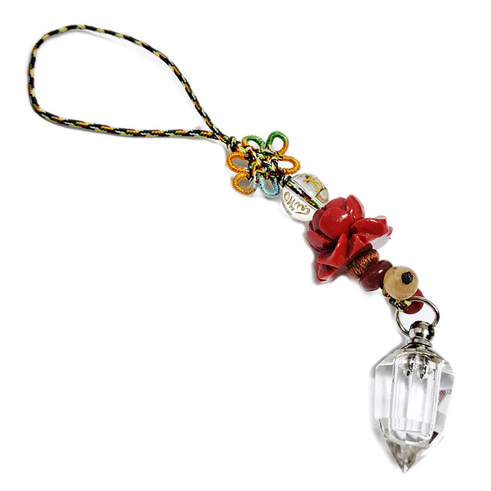 蓮花 +嘎屋{水晶}掛飾【十方】142099