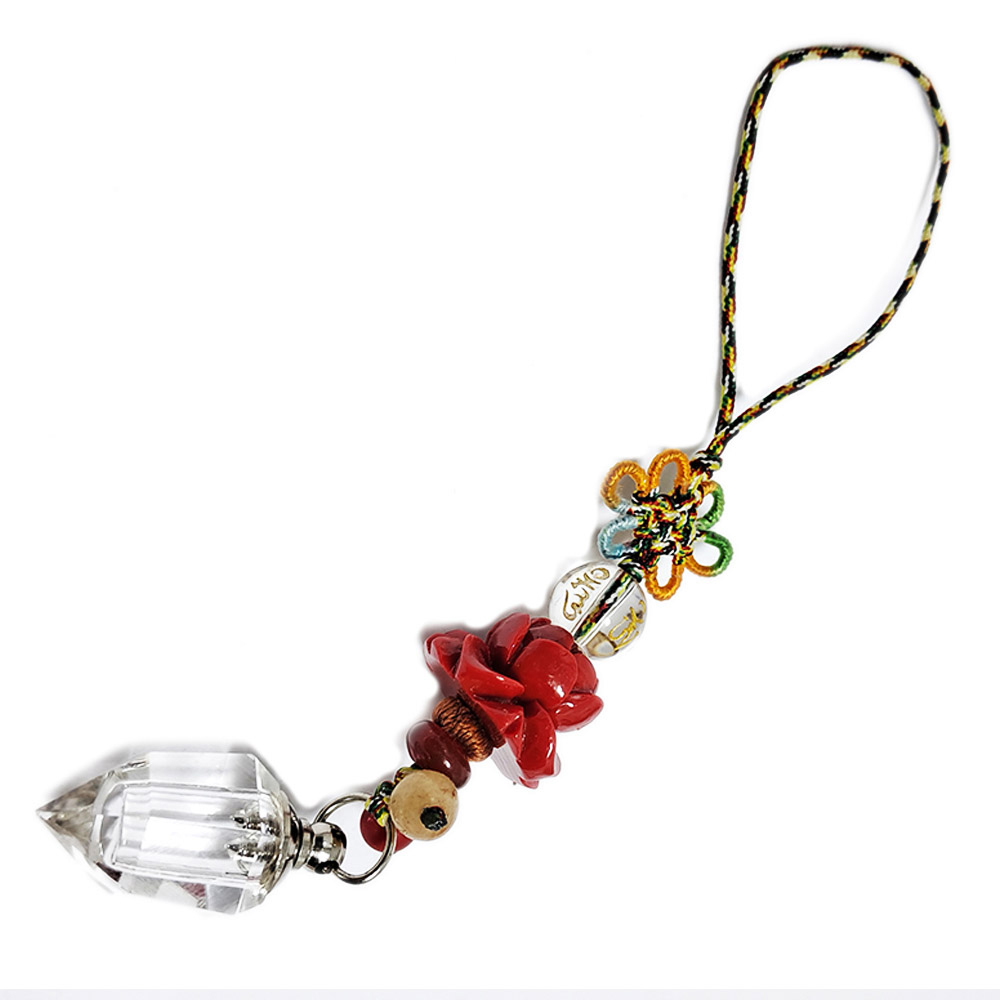 蓮花 +嘎屋{水晶}掛飾【十方】142099