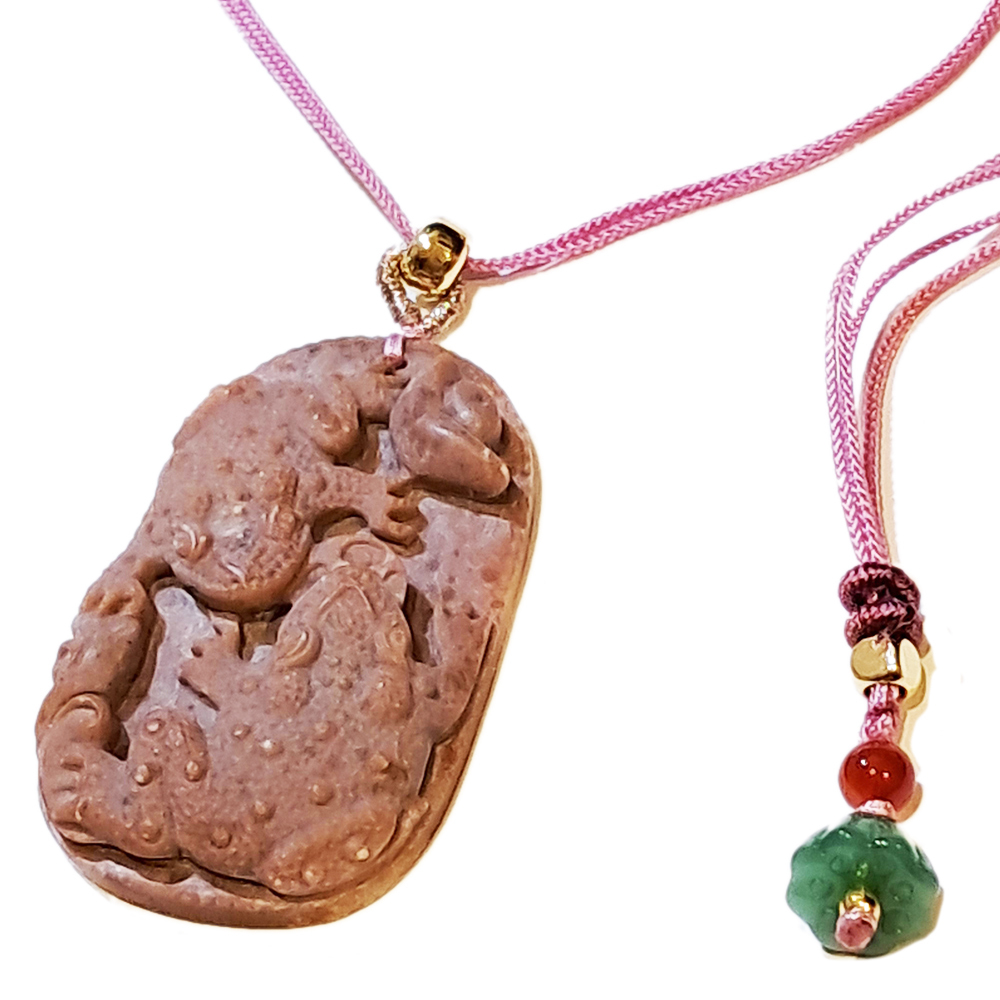 招財蟾蜍{龍宮舍利}蓮花項鍊【十方】151378