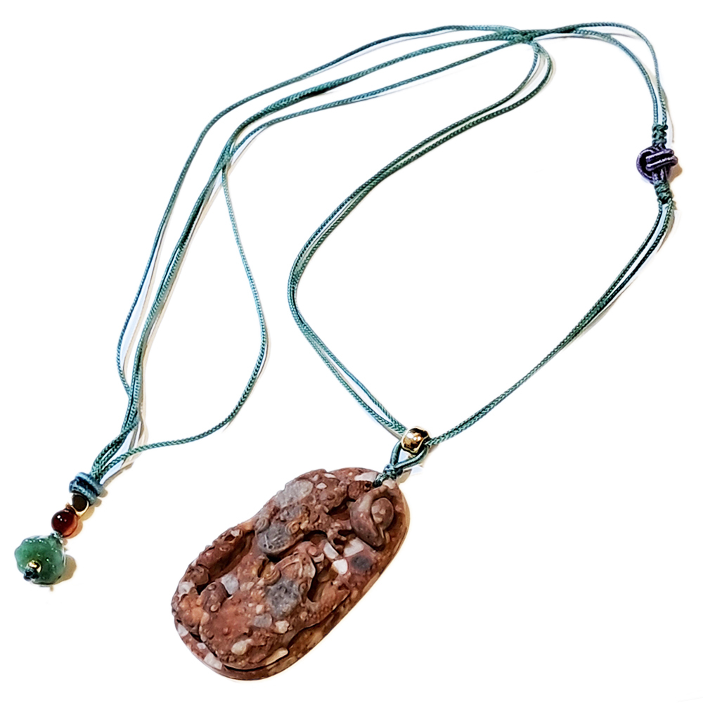 招財蟾蜍{龍宮舍利}蓮花項鍊【十方】151383