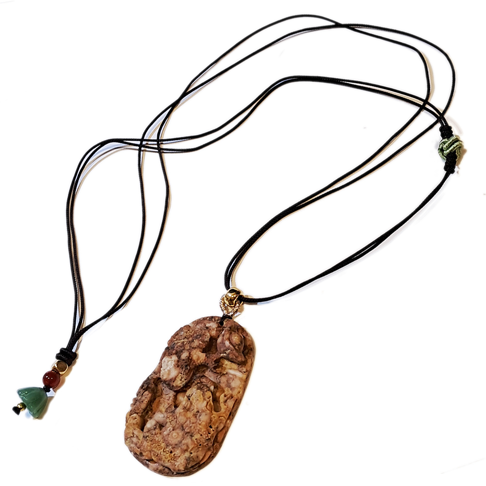 招財蟾蜍{龍宮舍利}蓮花項鍊【十方】151391