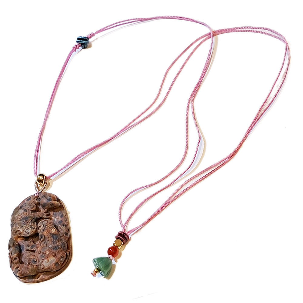 招財蟾蜍{龍宮舍利}蓮花項鍊【十方】151397