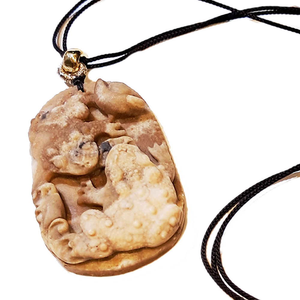 招財蟾蜍{龍宮舍利}蓮花項鍊【十方】151394