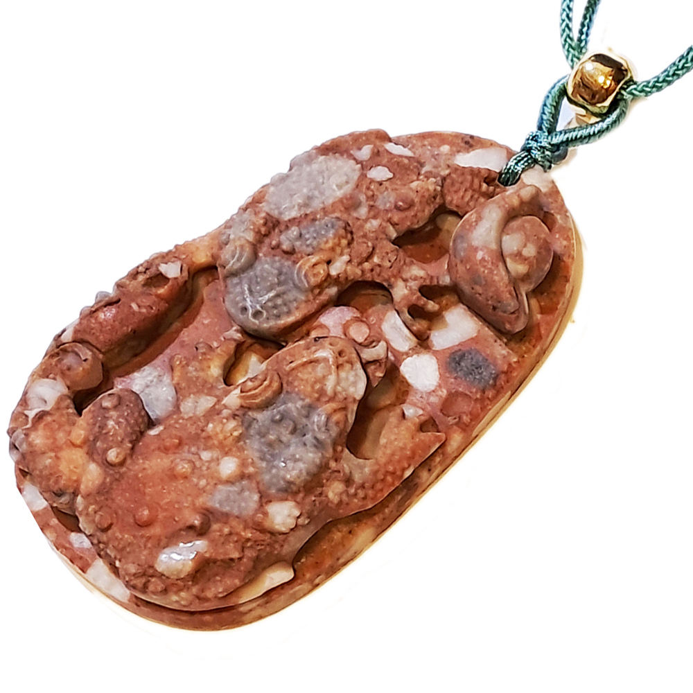 招財蟾蜍{龍宮舍利}蓮花項鍊【十方】151383