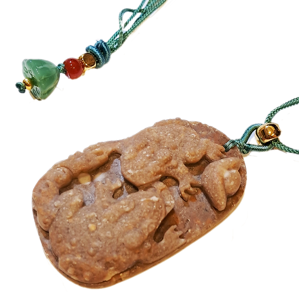 招財蟾蜍{龍宮舍利}蓮花項鍊【十方】151410