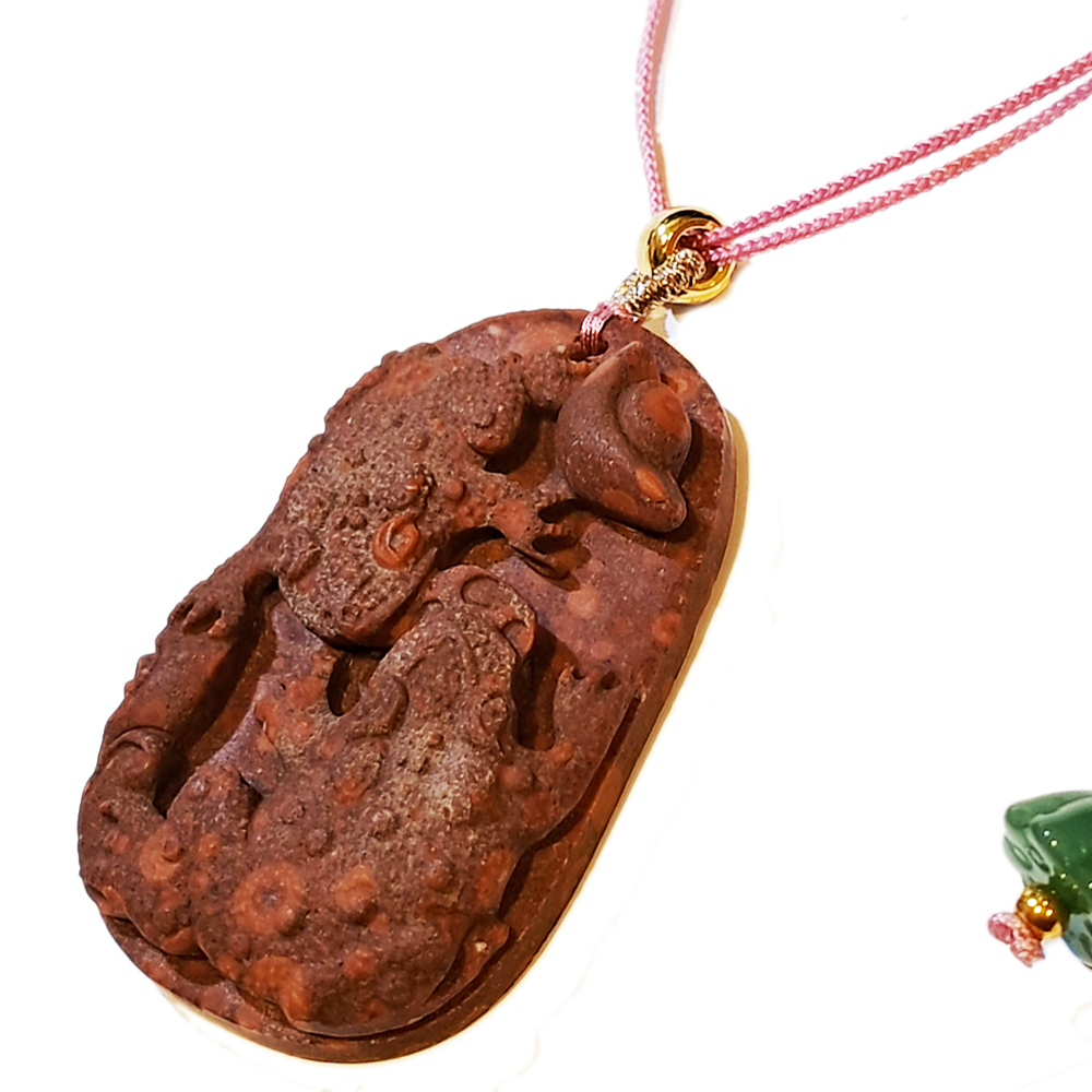 招財蟾蜍{龍宮舍利}蓮花項鍊【十方】151406