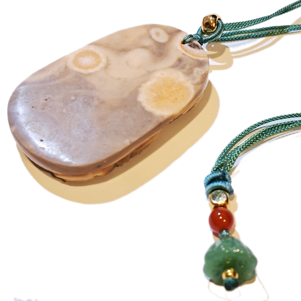 招財蟾蜍{龍宮舍利}蓮花項鍊【十方】151413